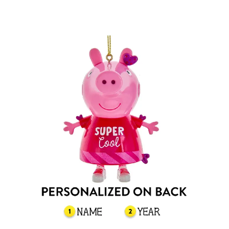 Personalized Peppa Pig™ Super Cool Ornament