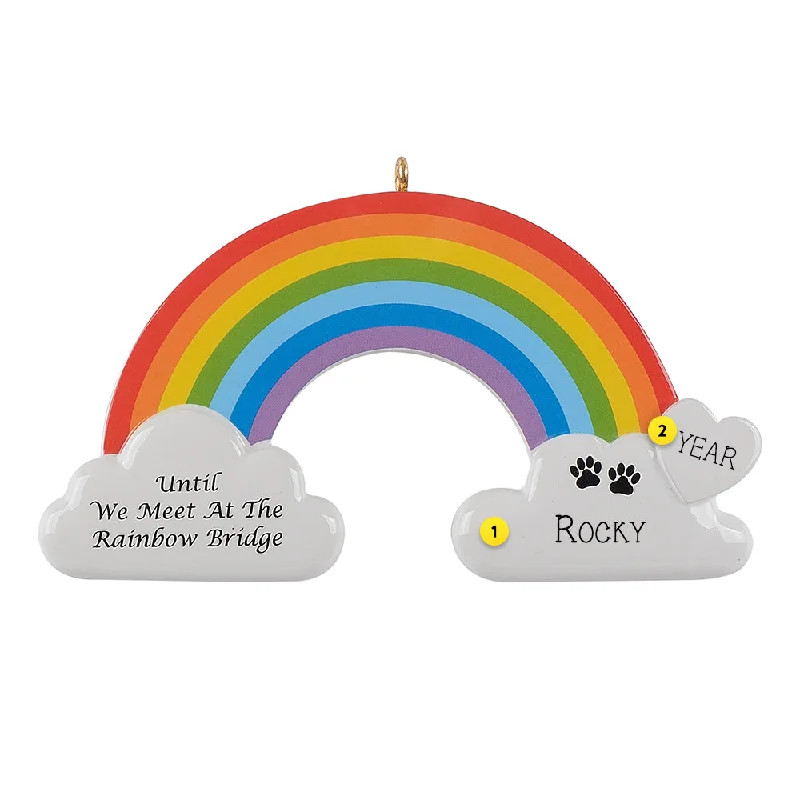 Personalized Pet Rainbow Bridge Ornament