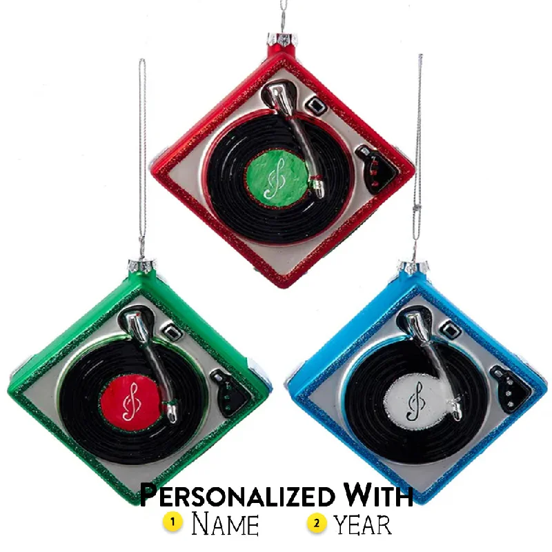 Personalized Turntable Ornament