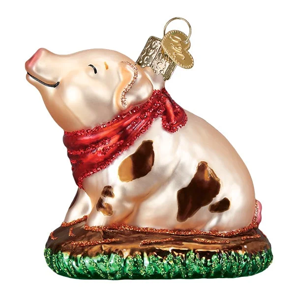 Piggy In The Puddle Ornament