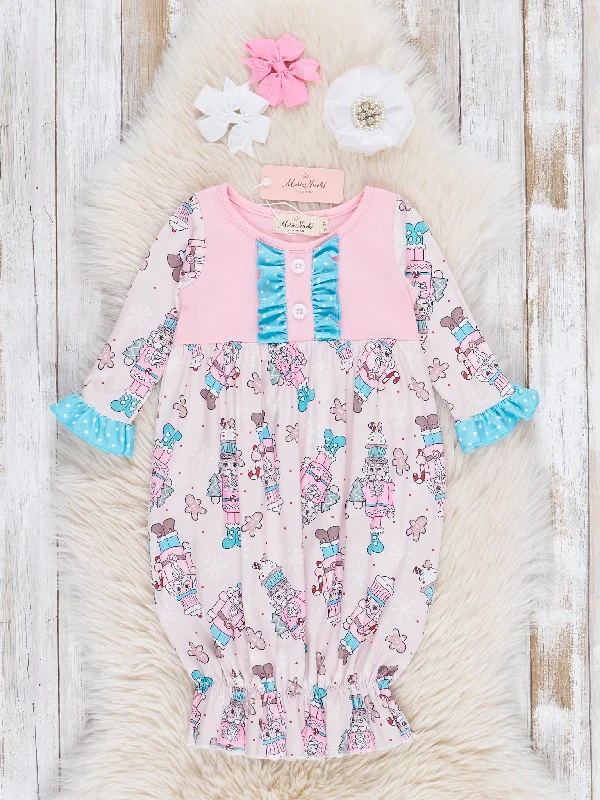 Pink Nutcraker Ruffle Sleep Gown