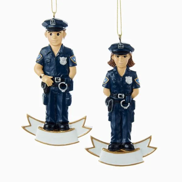 Police Officer Ornaments Male and Female For Personalization, A1628, KSA