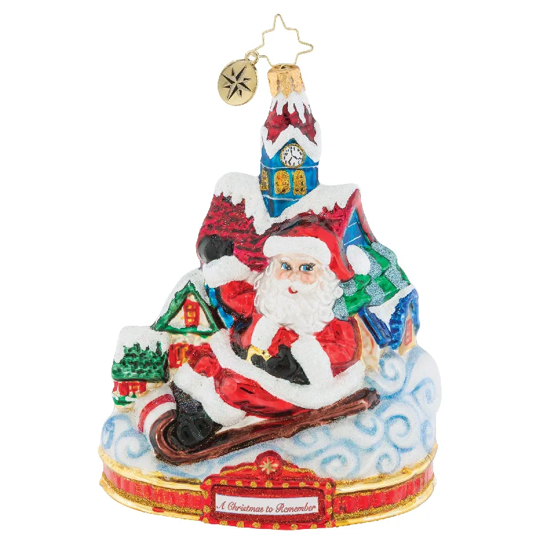 Radko, Santa Snow Day Christmas Ornament, 1019588