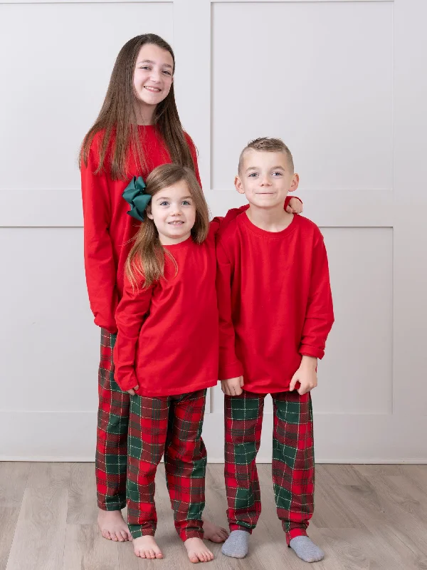 Red Shirt Plaid Family Christmas Pajamas