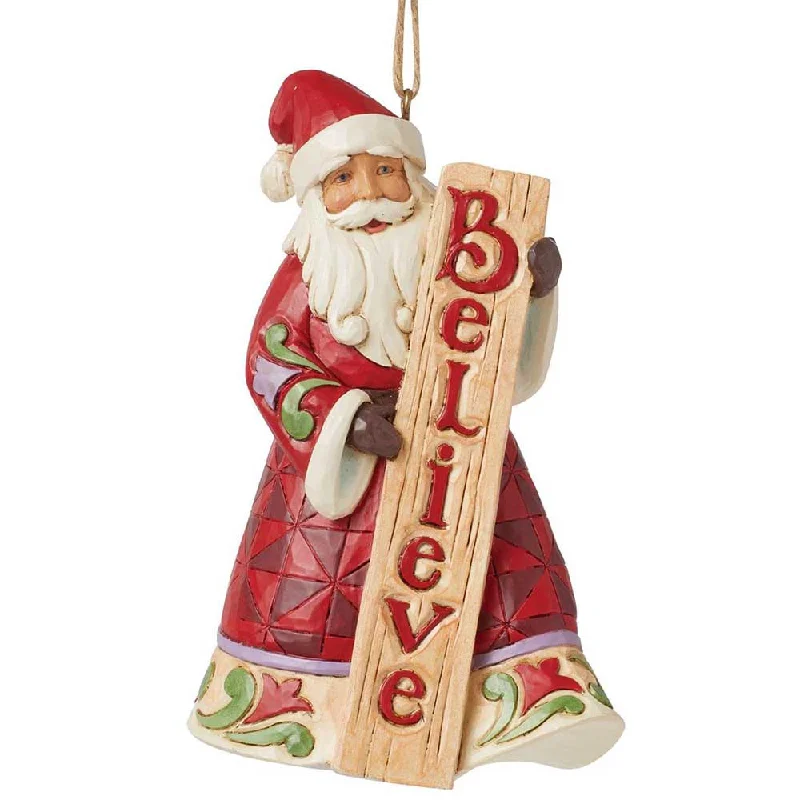 Santa BELIEVE Ornament - Jim Shore