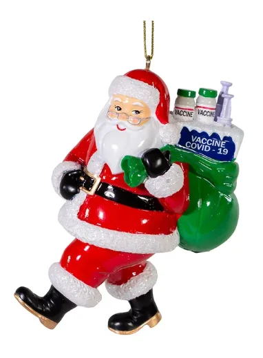 Santa Vaccine Ornament, A2129, Kurt Adler