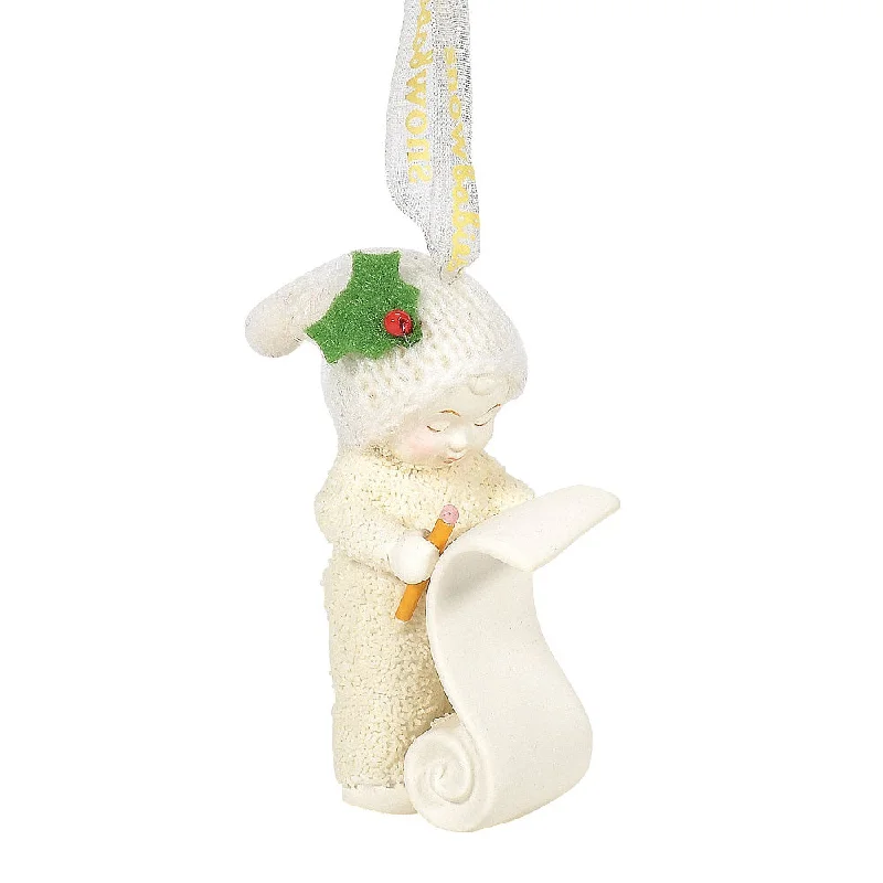 SB, Making The List Ornament, 6005783, Snowbaby