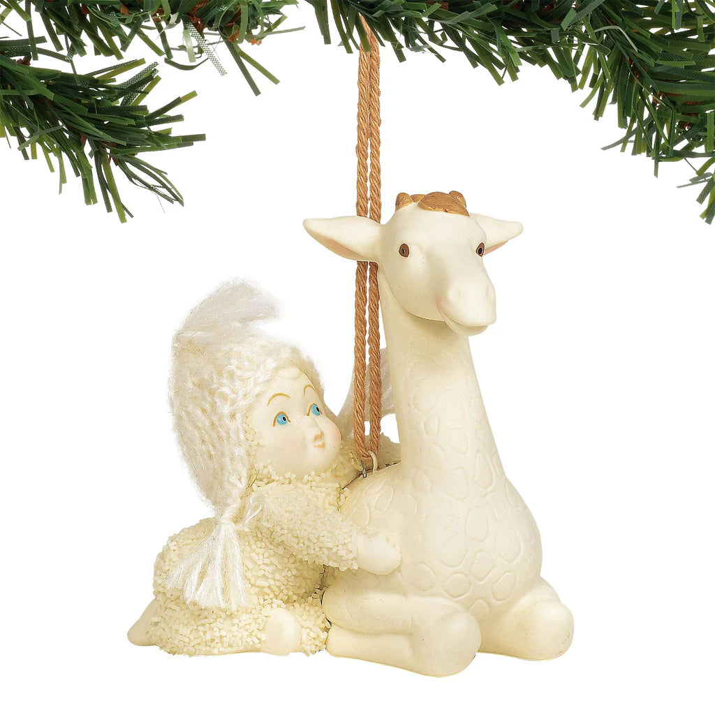 SB, Peaceful Kingdom Giraffe Ornament, 6003542, Snowbabies