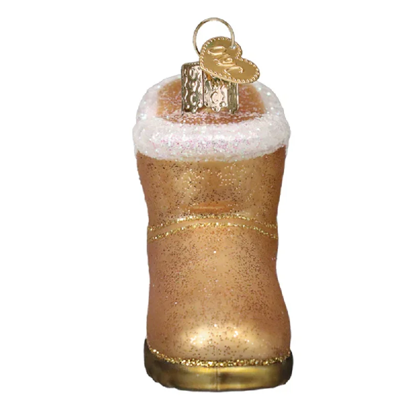 Sheepskin Boot Ornament - Old World Christmas