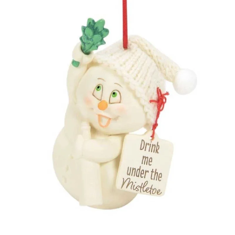 Snowpinion: Drink Me Under Mistletoe Ornament