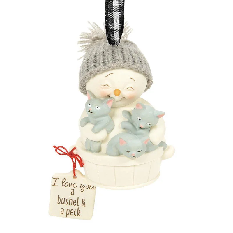 Snowpinion: I Love You a Bushel & Peck Ornament