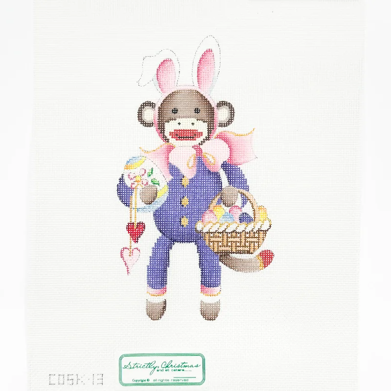 Sock Monkey Easter Bunny