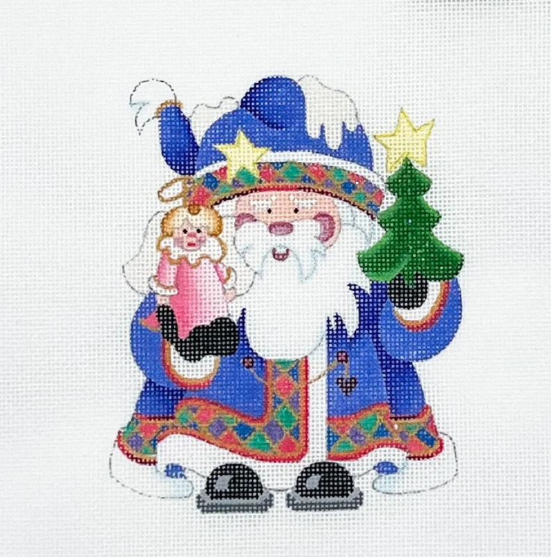 Squatty Santa Purple Coat with Angel Doll