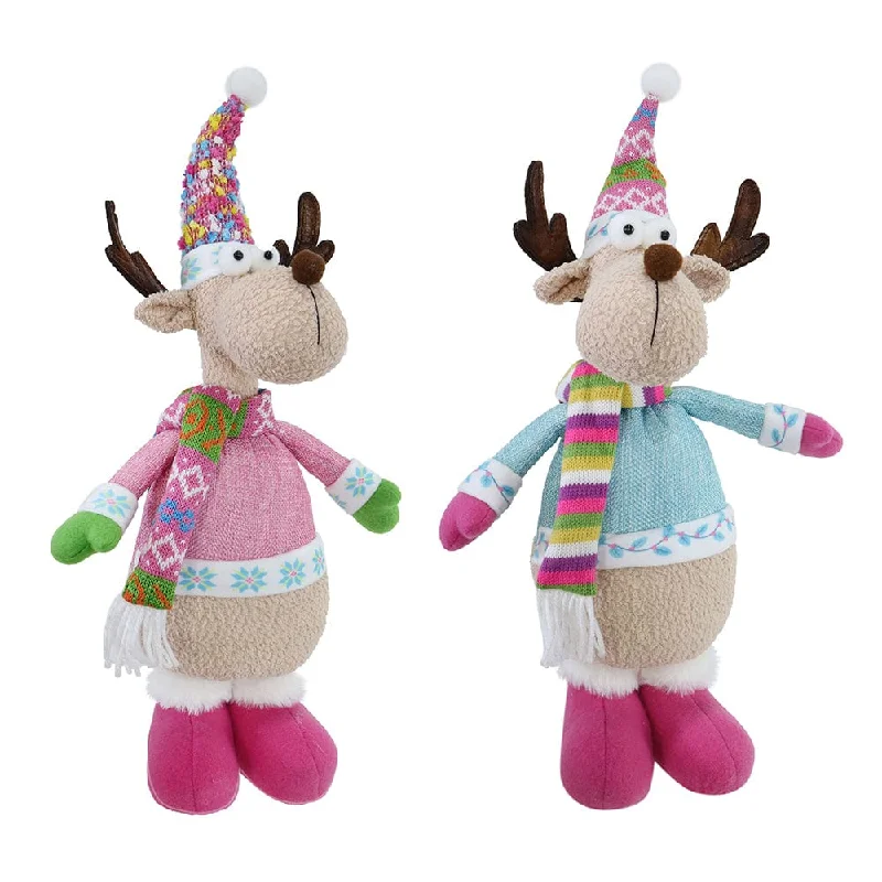 Standing Candyland Reindeer Asst (40cm)