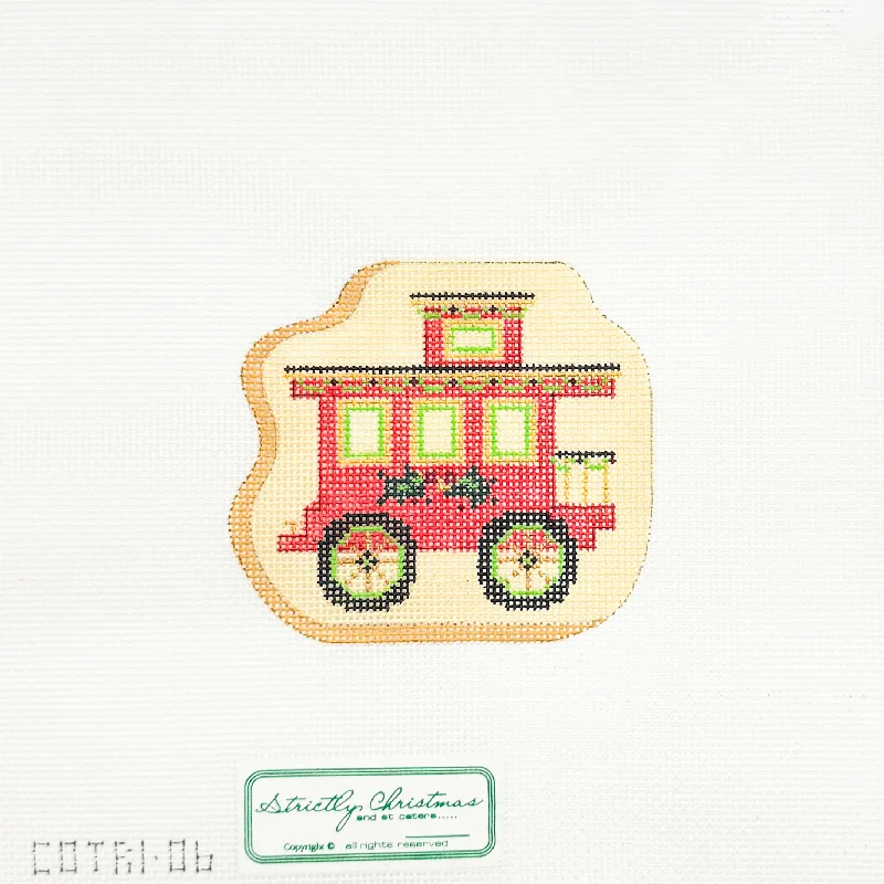 Sugar Cookie Train Caboose Ornament