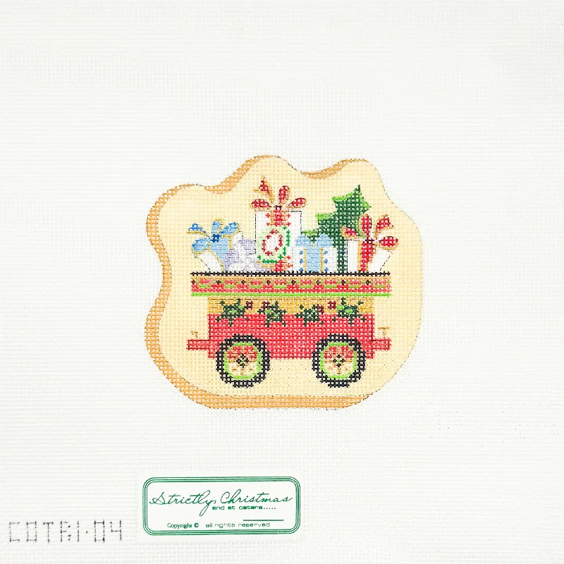 Sugar Cookie Train Presents Car Ornament