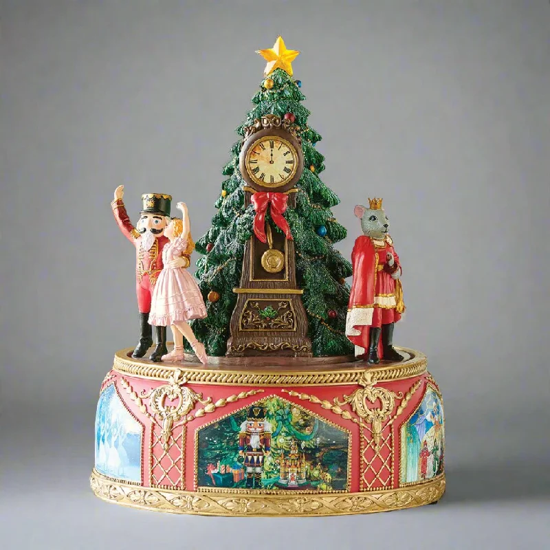 Lighted Musical And Rotating Nutcracker Ballet Scene, 11"