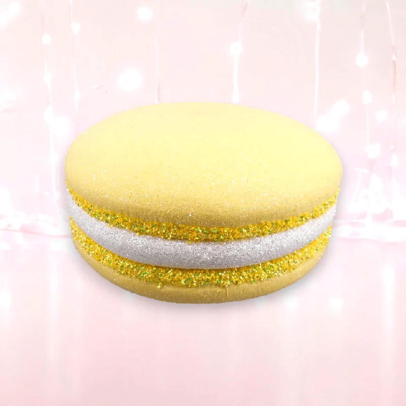 14" Yellow Macaron Cookie