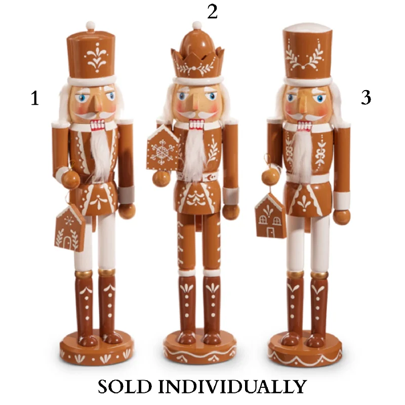 15.5" Gingerbread Nutcracker (3 Styles - Sold individually)