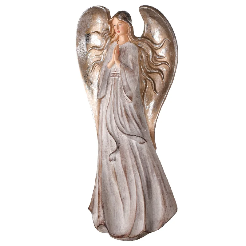 20" Resin Praying Flowing Angel