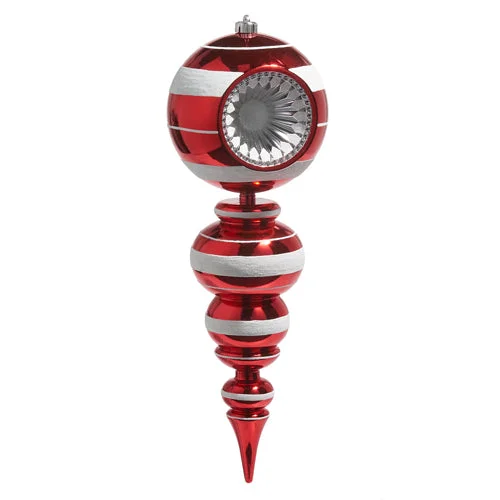 22" Red Reflector Ornament