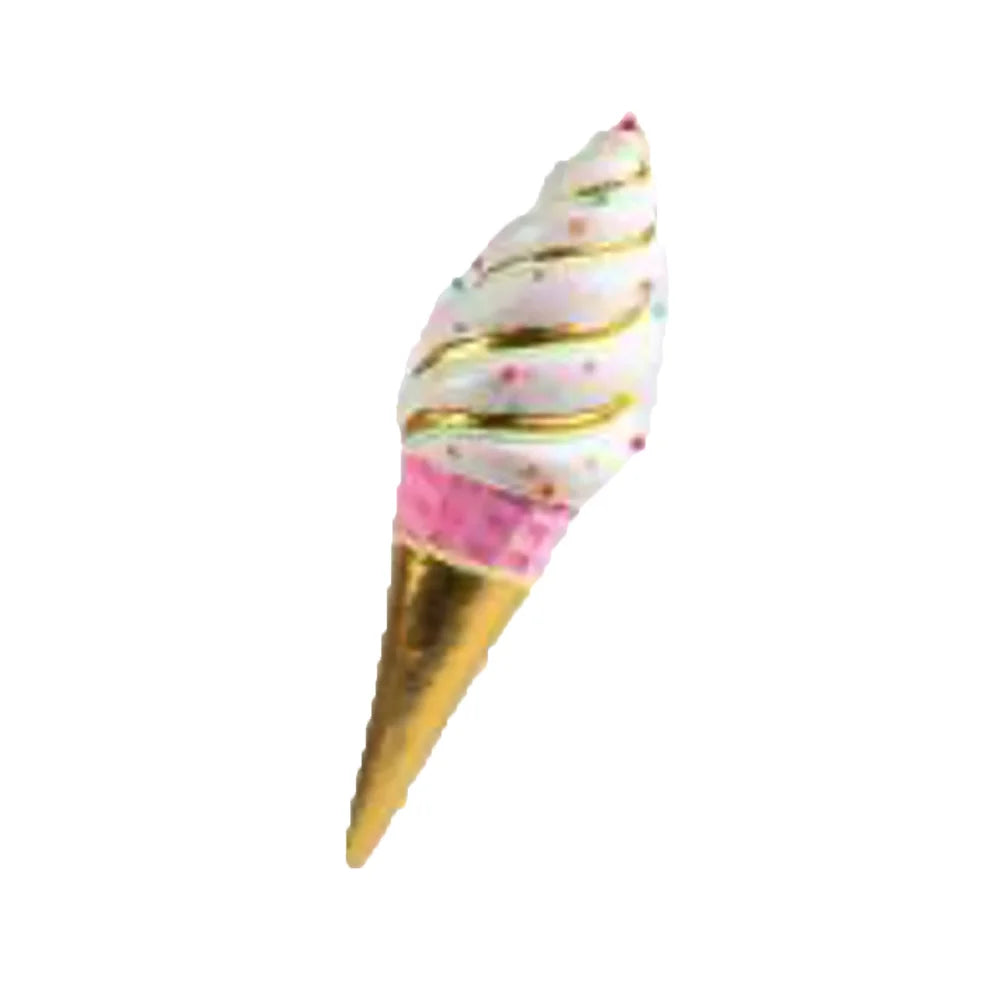 29.5" Hanging Pink/Gold Ice Cream