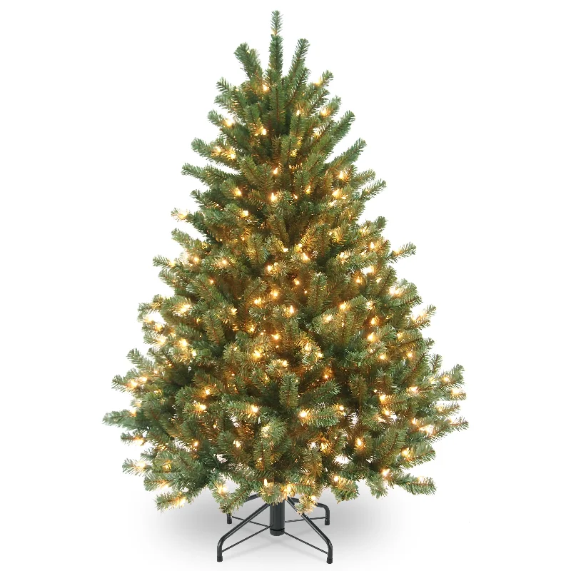 4.5 ft. Pre-Lit Aberdeen Blue Spruce Tree with Clear Lights