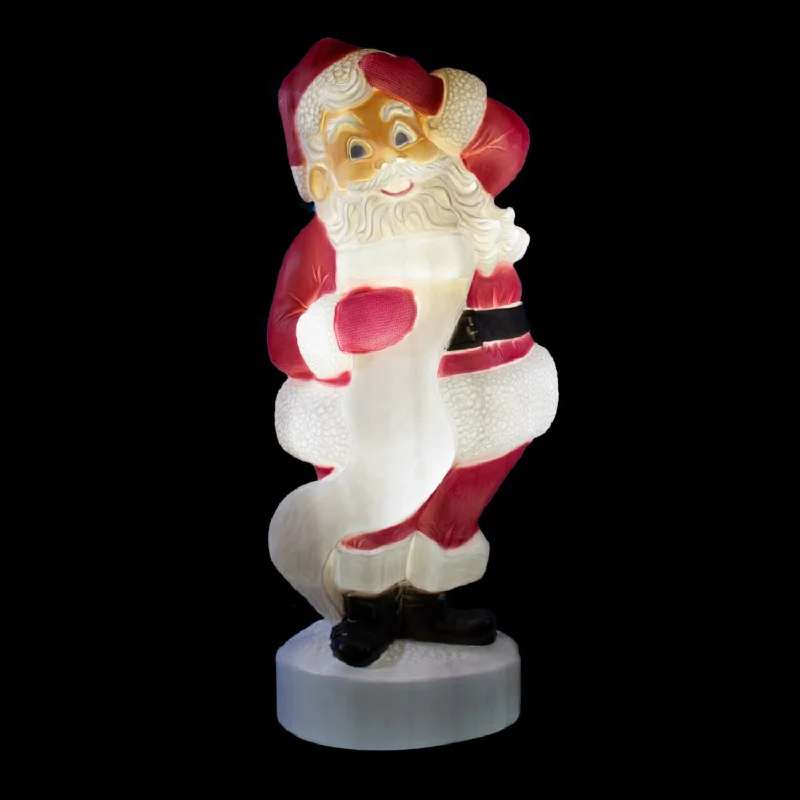 43″ Lit Blow-Mold Santa (Pick up only)