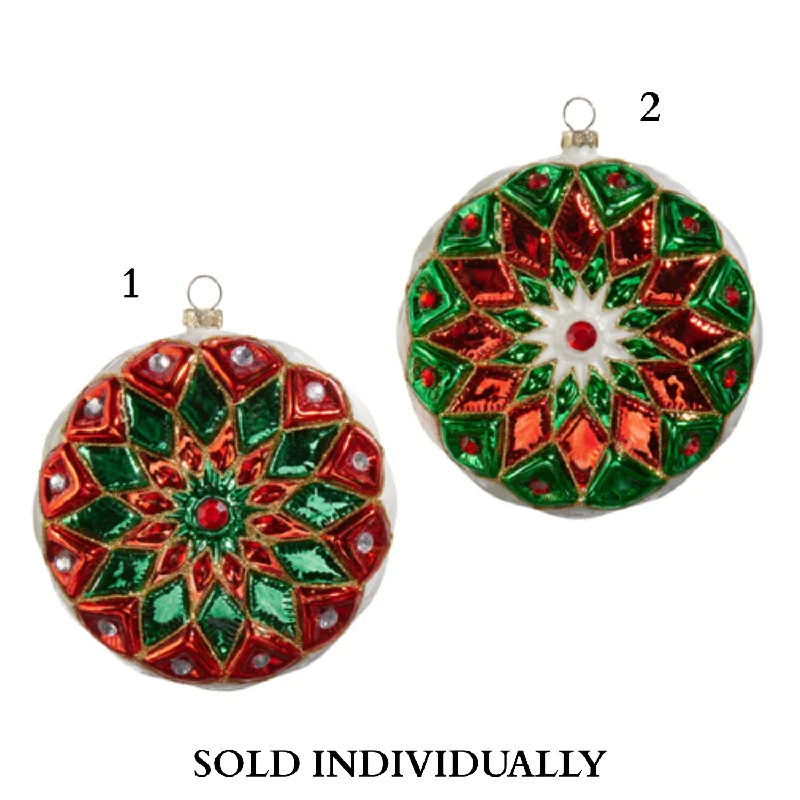 5" Multicolor Starburst Ornament (2 Styles - Sold individually)