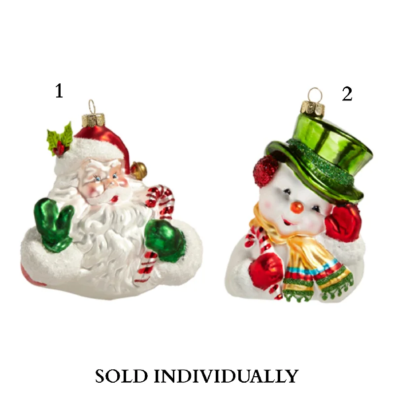 5" Retro Christmas Ornament (2 Styles - Sold individually)