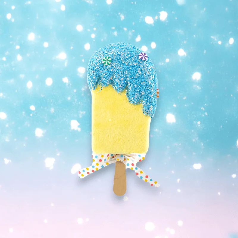 6" Yellow Ice Cream Bar Ornament