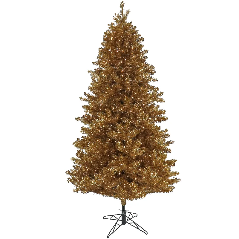 7.5 ft. Pre-Lit Christmas True Gold Metallic Tree