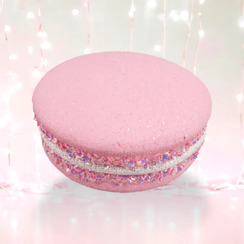 7" Pink Macaron Hanging Ornament