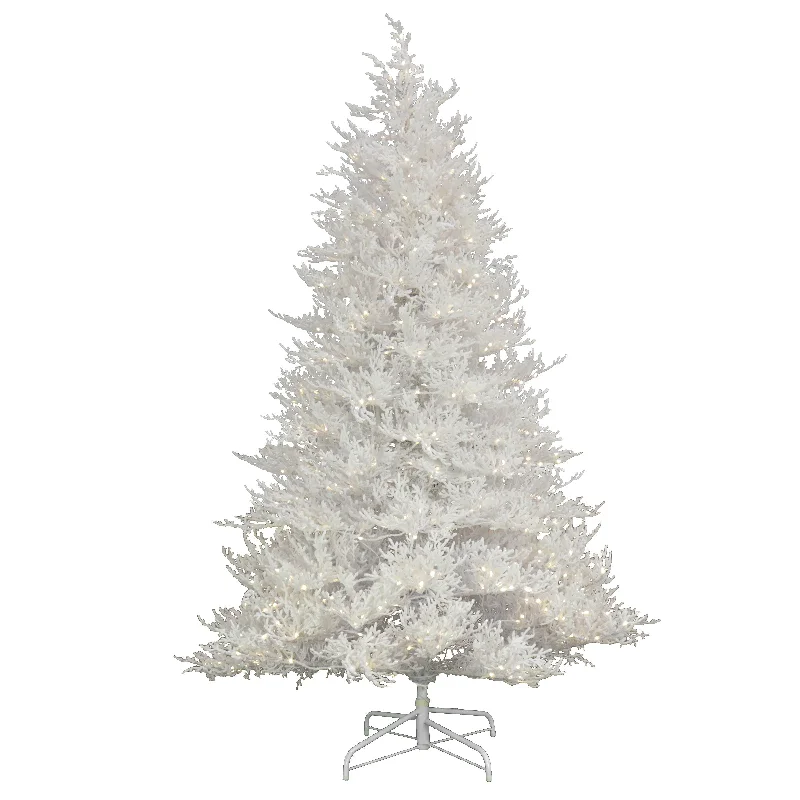 9ft. Pre-Lit Christmas by the Sea Coral Tree with Warm White LED Lights