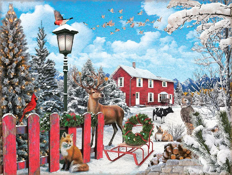 A Winter Gathering Jigsaw Puzzle