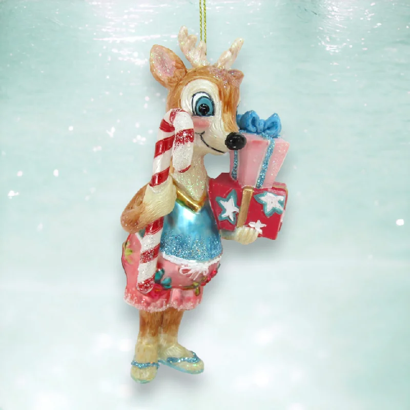 Beach Male Reindeer Ornament