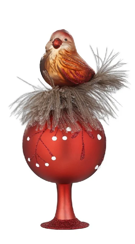 Bird Chirping Tree Topper by Inge Glas of Germany