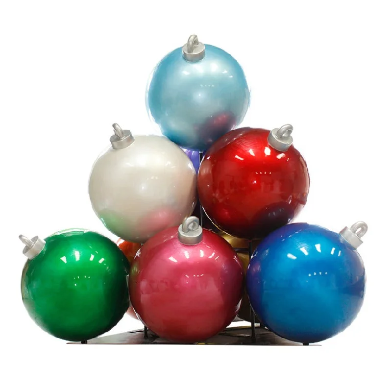 Christmas Ball Stack (10) (Multi-Color)