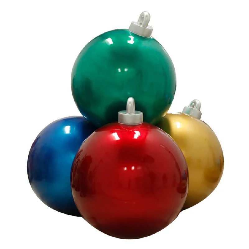 Christmas Ball Stack (4) (Multi-Color)