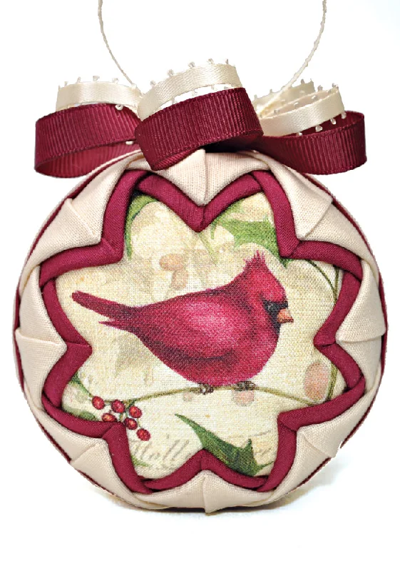 Christmas Cardinal Quilted Ornament Kit