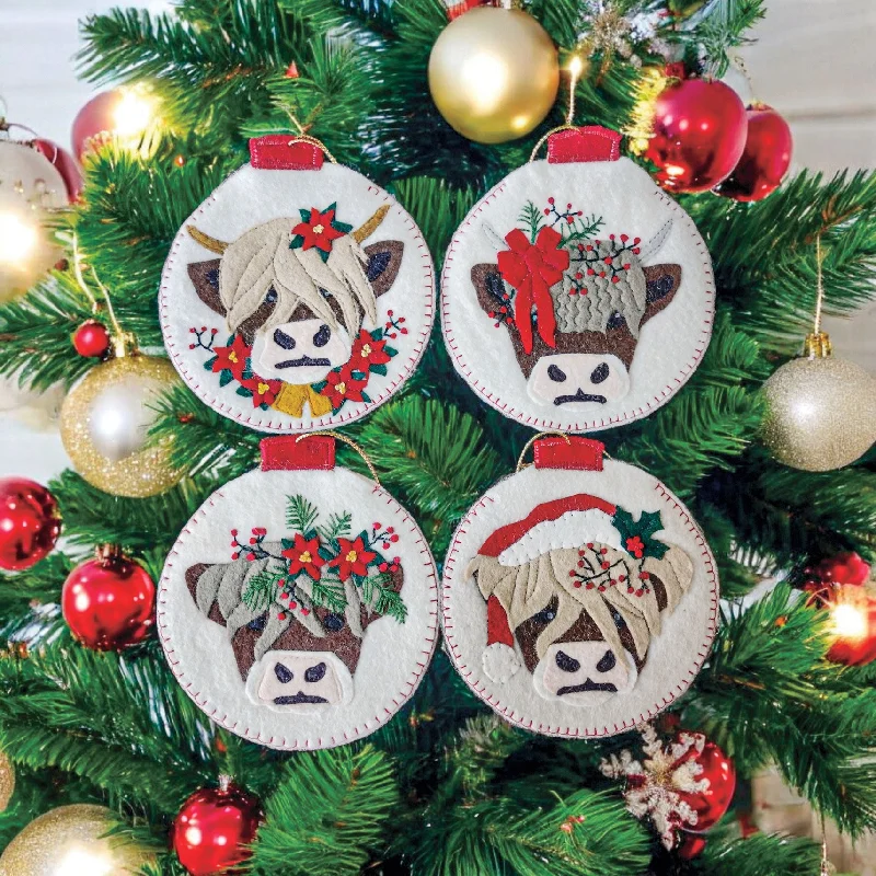 Christmas Cow Ornaments