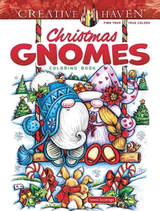 Christmas Gnomes Coloring Book