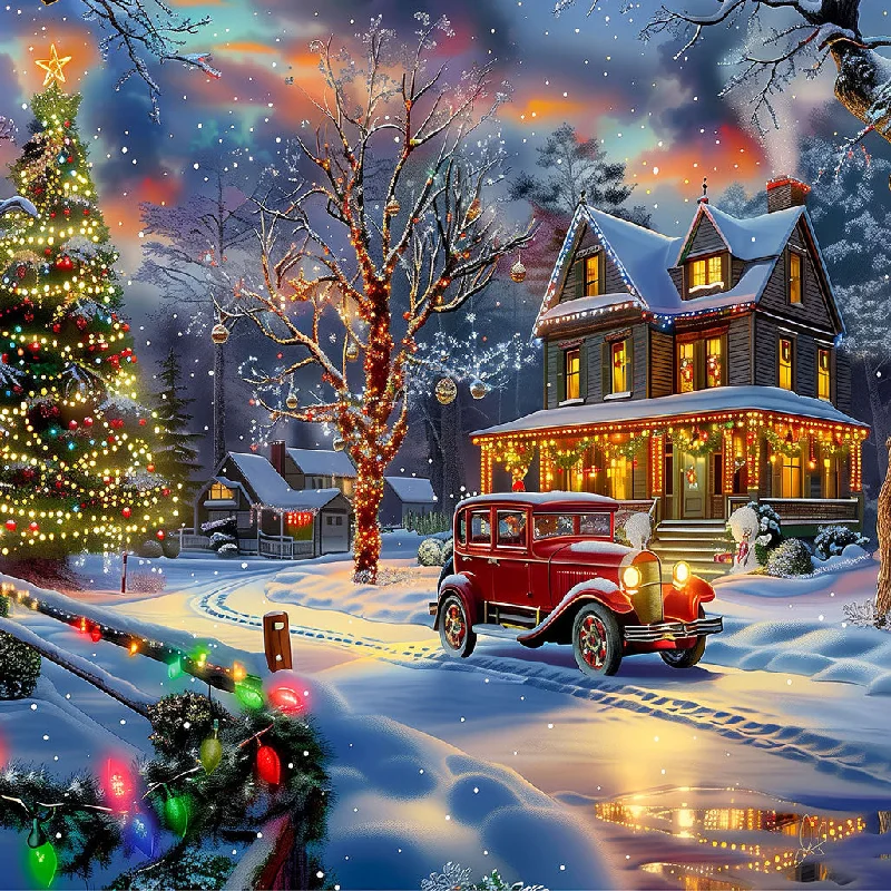 Family Time at Christmas Jigsaw Puzzle