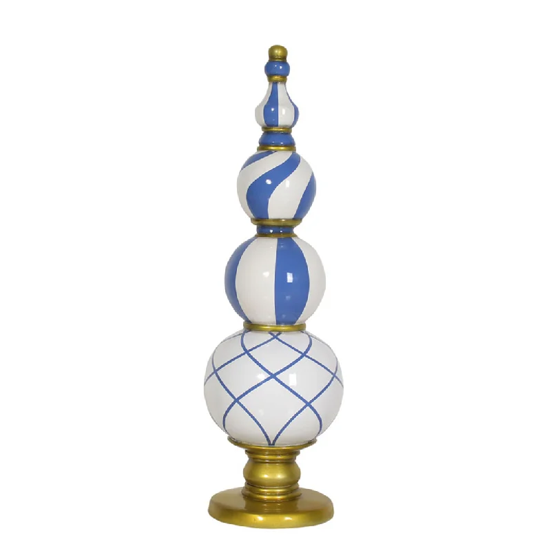 Finial Blue/White