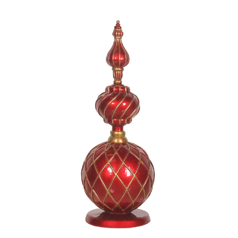 Finial Red/Gold