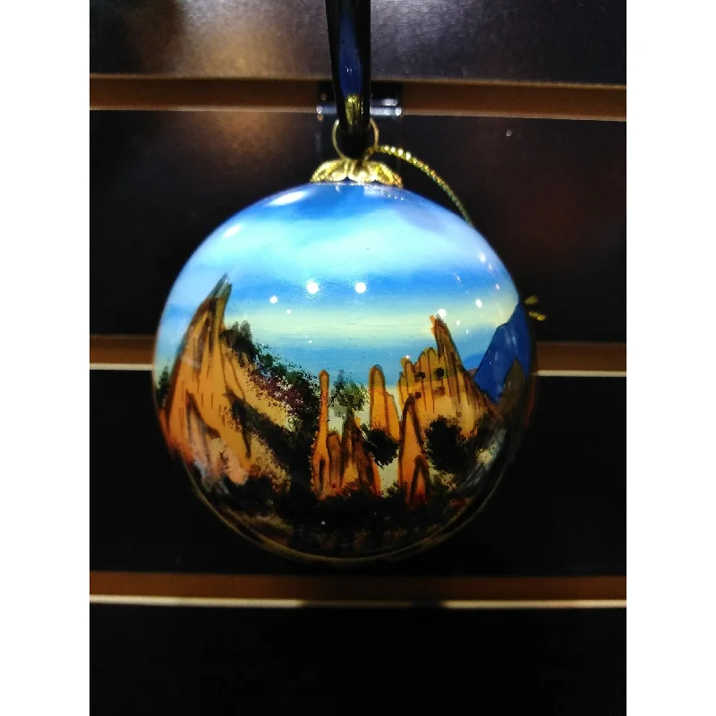 Garden of the Gods Glass Ornament