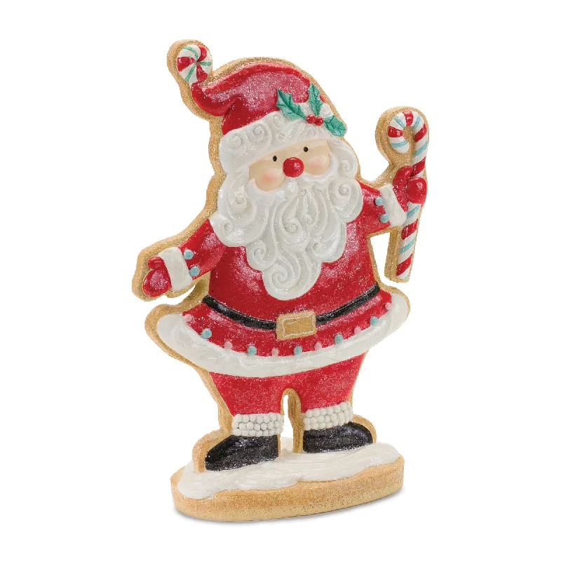 Gingerbread Santa 16"H Resin