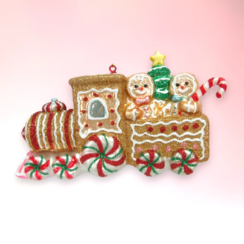 Gingerbread Train Ornament