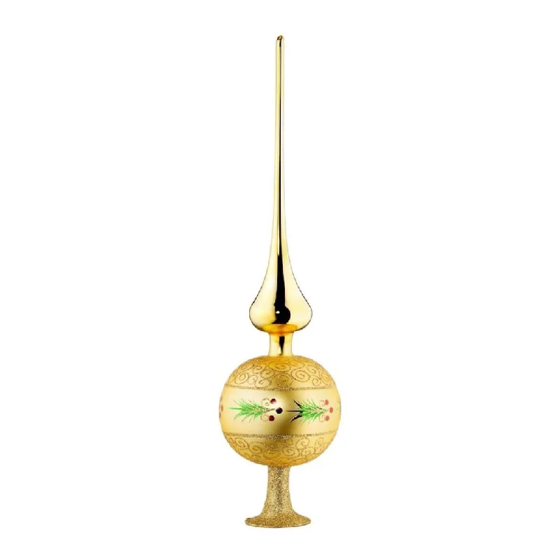 Golden Grand Finial Tree Topper by Inge Glas of Germany