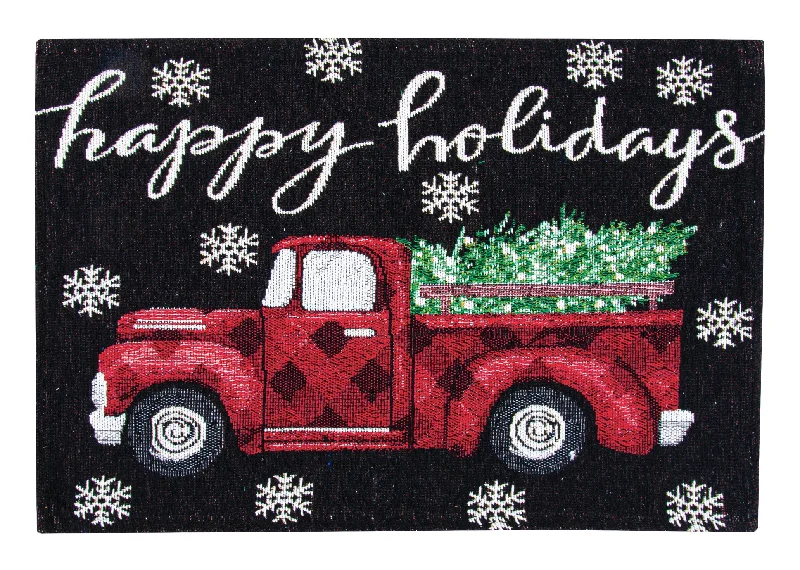 Happy Holidays Tapestry Placemat